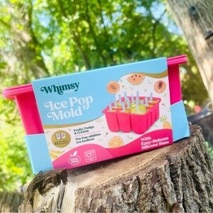 Whimsy POP Ice Pop Mold Hot Pink Makes 12 Pops